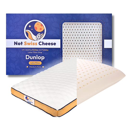 Oreiller en latex Dunlop mi-ferme – Queen Size | Confort et soutien naturel