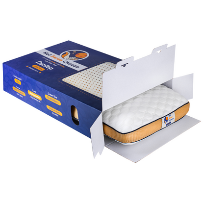 Oreiller en latex Dunlop mi-ferme – Queen Size | Confort et soutien naturel